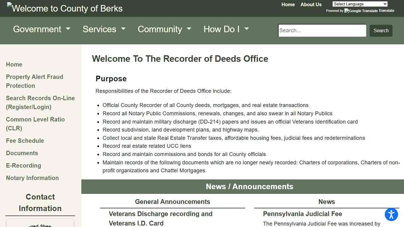 Berks County - Recorder of Deeds